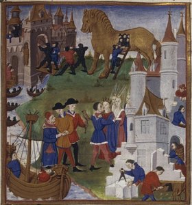 Illustration till eposet Aeneiden av Vergilius, 1450-1499