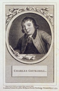 Charles Churchill av Cotton (after)
