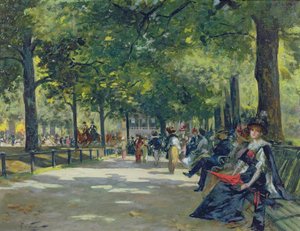 Hyde Park, London (olja på duk)