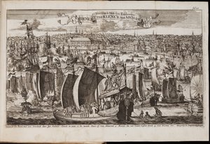 Archangelsk Från: Historisk berättelse eller beskrivning av resan, 1677 av Coyet