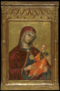 Icon of the Virgin Mother of Consolation (äggtempera & bladguld på panelen)