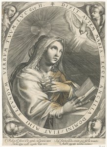 Annunciation (Jungfru Maria) av Crispijn van de Passe (I)