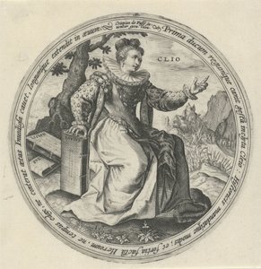 Clio The Nine Muses (serietitel) av Crispijn van de Passe (I)