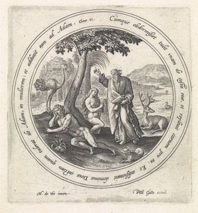 Evas skapelse Historien om Adam och Eva (serietitel) av Crispijn van de Passe (I)