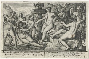 Diana i Callisto Metamorfosen van Ovidius (serietitel) av Crispijn van de Passe (I)