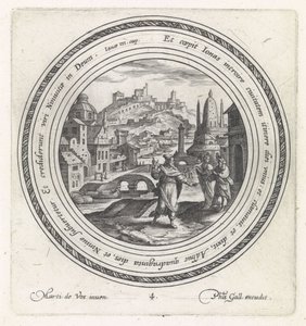 Jona predikar i Nineve History of Jonah (serietitel) av Crispijn van de Passe (I)