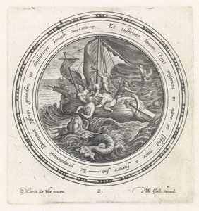 Jonah kastas överbord av sjömännen History of Jonah (serietitel)