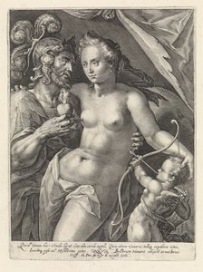 Mars och Venus Gudar och gudinnor som älskare (serietitel) av Crispijn van de Passe (I)