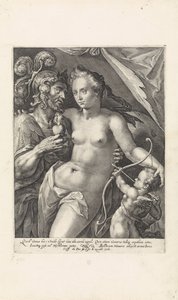 Mars och Venus Gods and Goddesses as Lovers (serietitel) av Crispijn van de Passe (I)