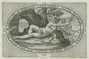 Merkurius Gudar och gudinnor involverade i domen i Paris (serietitel) av Crispijn van de Passe (I)