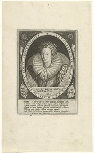 Porträtt av Elizabeth I Tudor Royal English (serietitel) av Crispijn van de Passe (I)