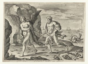 Coronis en Neptunus Metamorfosen van Ovidius (serietitel)