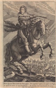 Porträtt av Ludvig XIII, till häst av Crispijn van de Passe (II)