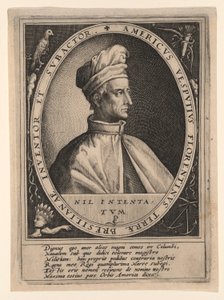 Amerigo Vespucci av Crispijn van de Passe I