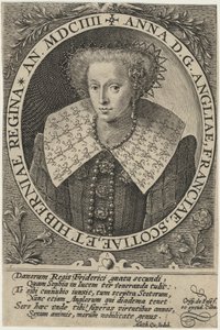 Anne av England av Crispijn van de Passe I