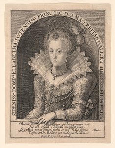 Prinsessan Elizabeth Stuart av Crispijn van de Passe I