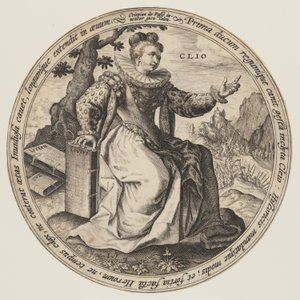 Thalia, från The Muses av Crispijn van de Passe I