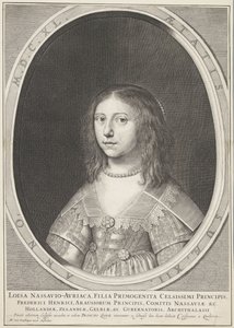 Porträtt av Louise Henriëtte, prinsessan av Orange, vid 12 års ålder