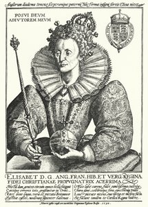 Elizabeth I, drottning av England (gravyr)