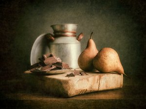 Rustika päron och choklad