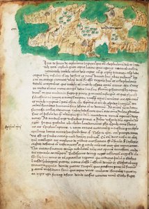 Karta över Ithaki, ca 1420 (pergament)