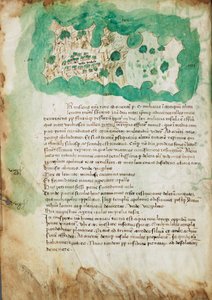 Karta över Paxos, ca 1420 (pergament)