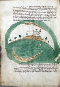 Karta över ön Santorini (Grekland)