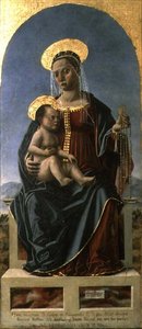 Madonna och barn av Cristoforo da Lendinara Canozzi or Canozi