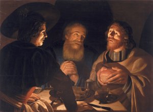 Måltiden vid Emmaus av Cryn Hendricksz Volmaryn