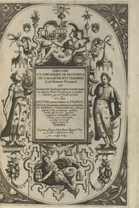 Titelsidan för Provences historia och krönika, 1614 av César de Nostredame