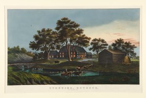 Eventide - oktober/ The Village Inn av Currier and Ives