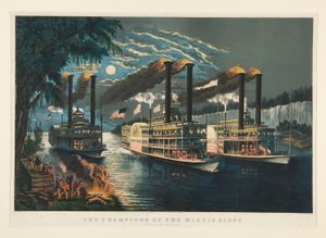 Mississippis mästare av Currier and Ives