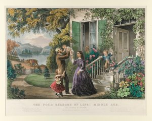 Livets fyra årstider: medeltiden av Currier and Ives