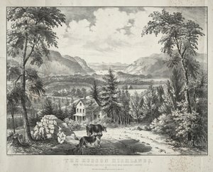 Hudson Highlands av Currier and Ives