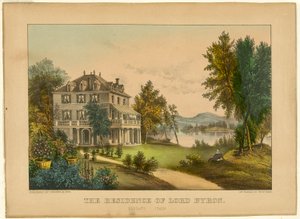Lord Byrons bostad av Currier and Ives