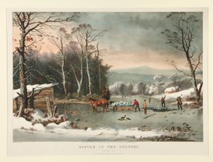 Vinter på landet. /Få is av Currier and Ives