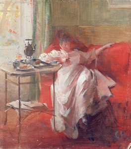 Siesta (olja på kort)