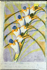 The Eight, ca 1930 (linosnitt)