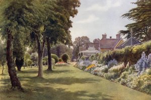 Herbaceous Border, Osborne Cottage (färg litho)