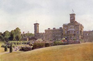 Osborne House and Terraces (färg litho)