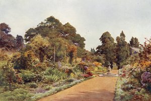 The Centre Walk, Claremont, ser norrut (färg litho) av Cyril Ward