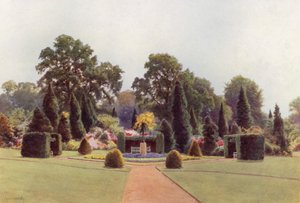 Diamantträdgården, Bagshot Park (färg litho)