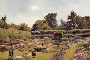 The Old Pond Garden, Hampton Court (litho i färg)