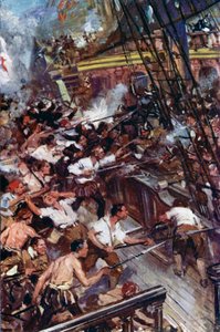 Illustration till Westward Ho! av Cyrus Cuneo