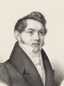 Porträtt av Carl Gottlieb Reissiger 1798-1859, ca. 1830. av Czauczik