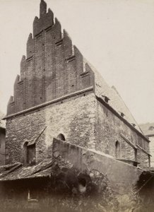 Den gamla nya synagogan, ca 1875 av Czech Photographer Czech Photographer