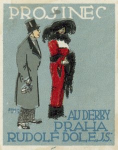 december. Au Derby Rudolf Dole mode, Prag av Czech School