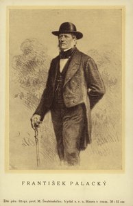Frantisek Palacky (1798-1876), tjeckisk historiker och politiker av Czech School