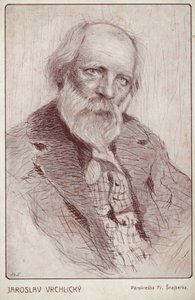 Jaroslav Vrchlicky (1853-1912), tjeckisk poet av Czech School