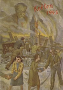 Människor i Prag som hjälpte varandra och slogs i maj 1945. av Czech School